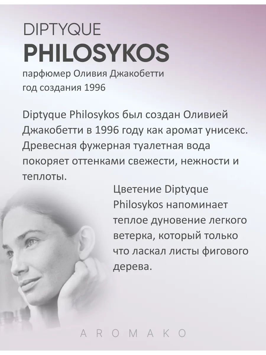 Масляные духи — по мотивам Diptyque, Philosykos Eau de Parfum, 3 мл