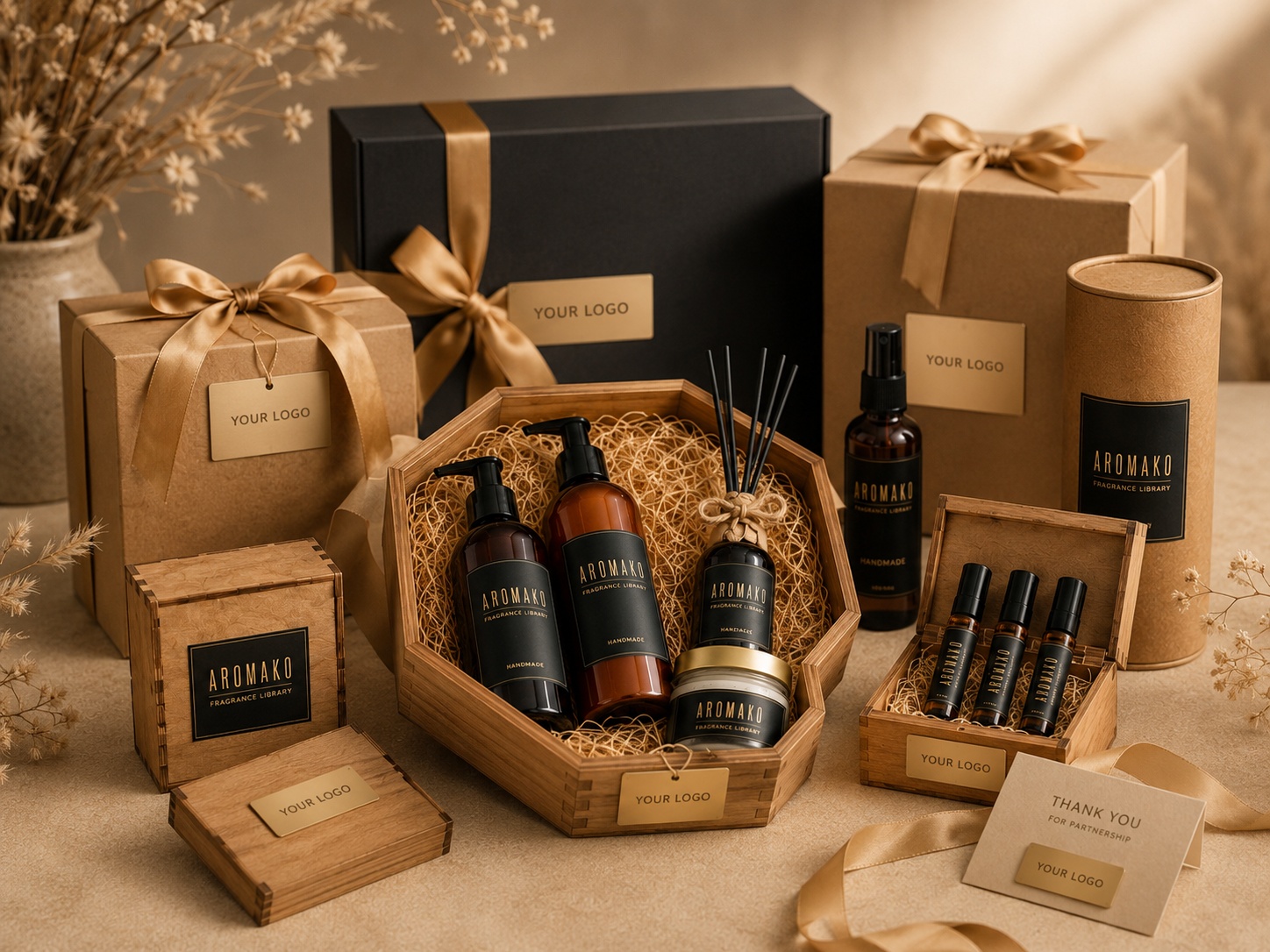 Корпоративные подарки AromaKo с логотипом